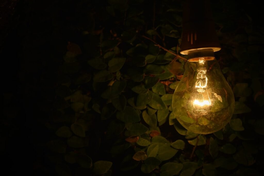 DIY outdoor lighting idea 