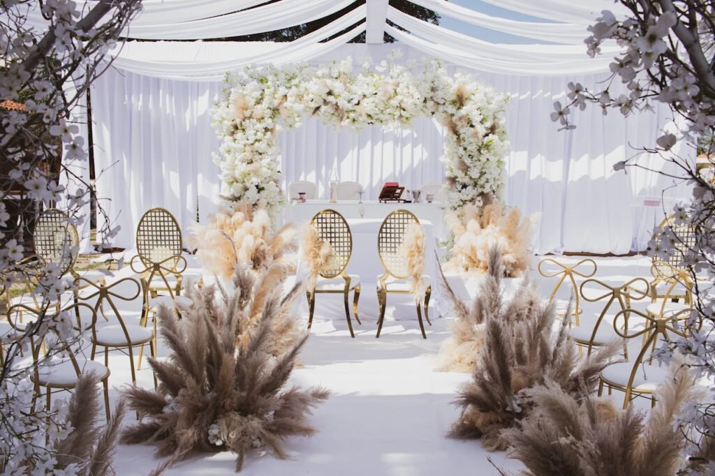 flower wedding arch decoration 